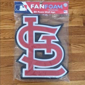 St. Louis Cardinals Logo Fan Foam 3D Wall Sign